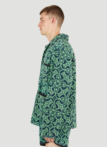 Marine Serre Oriental Towels Shirt Green mrs0152001
