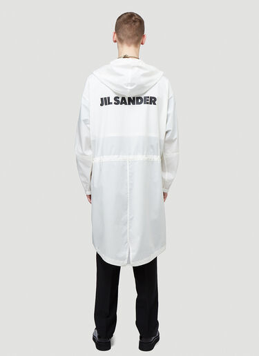 Jil Sander Essential Water-Repellent Coat White jil0143056