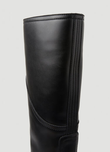 Saint Laurent Koller Knee High Boots Black sla0245139