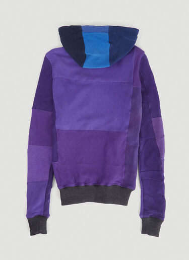 DRx FARMAxY FOR LN-CC Monochromatic Deconstructed Panelling Hooded Sweatshirt Purple drx0346002