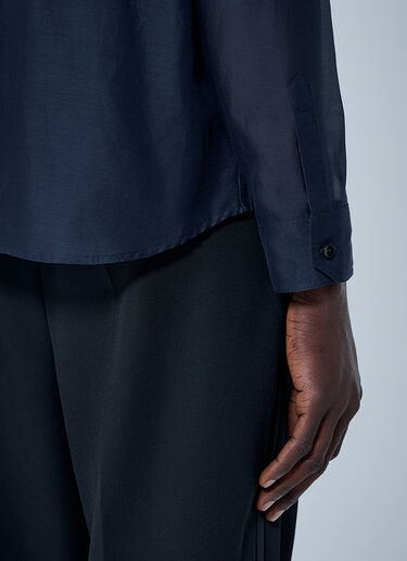 Saint Laurent Cassandre Shirt Blue sla0160001