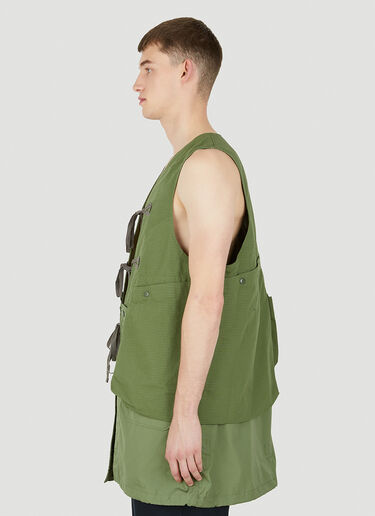 Engineered Garments Fishing Sleeveless Jacket Green egg0150012