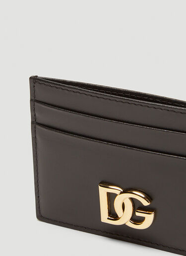 Dolce & Gabbana Logo Plaque Card Holder Black dol0249091