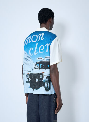 Moncler x Mercedes-Benz by Nigo Logo Motif Short Sleeve Shirt Cream mmn0160006