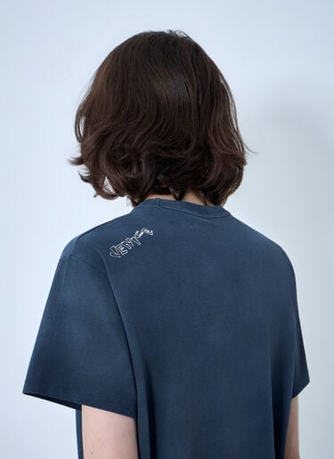 ERL Puke T-Shirt Blue erl0164007