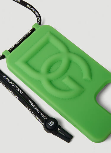 DG 엠보싱 iPhone 13 프로 맥스 커버 Dolce & Gabbana DG 엠보싱 iPhone 13 프로 맥스 커버 그린 dol0251041