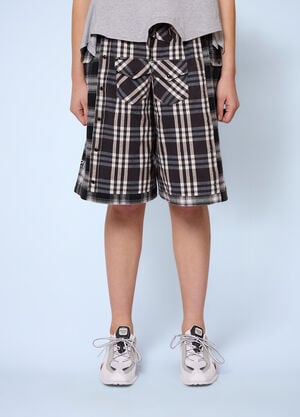 Gina Corrieri Check Shorts Grey gcr0264006