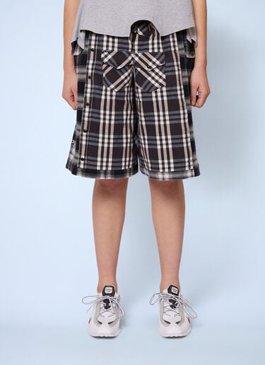 Gina Corrieri Check Shorts Grey gcr0264006