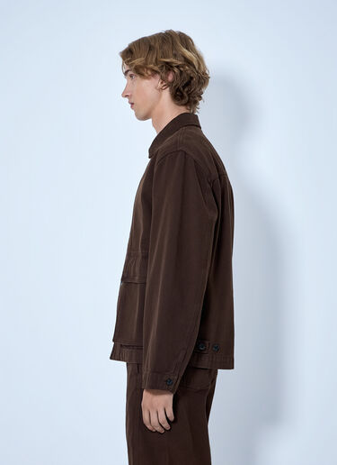 LN-CC® - Lemaire: Boxy Jacket - Brown Lemaire Boxy Jacket Brown lem0166007