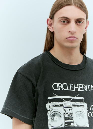 CIRCLE HERITAGE ブームボックスTシャツ ブラック che0155003