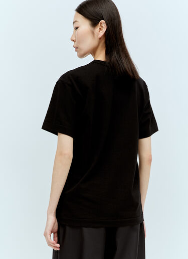 Comme Des Garçons PLAY 徽标贴饰 T 恤 黑色 cpl0356003