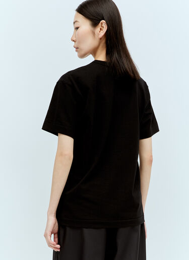 Comme Des Garçons PLAY ロゴパッチTシャツ ブラック cpl0356003