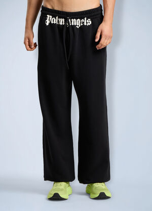 Palm Angels Waist Logo Sweatpants Black pma0166162