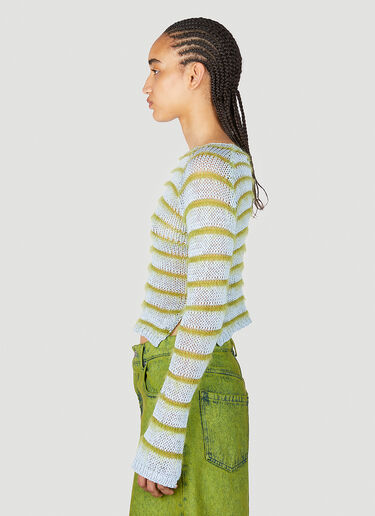 Marni Striped Knit Sweater Blue mni0255010