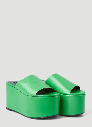 SIMON MILLER Blackout Platform Sandals Green smi0249030