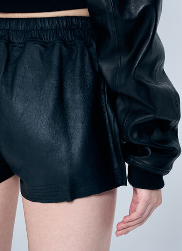 Rick Owens Fog Leather Boxer Shorts Black ric0259012