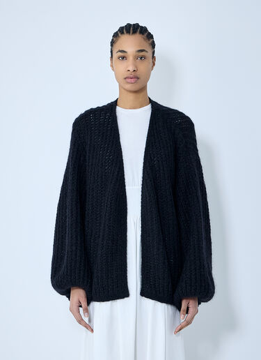 TOTEME Puffed Cardigan Black tot0260027