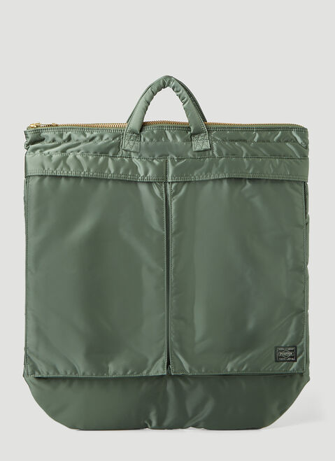 Porter-Yoshida & Co Tanker 2Way Helmet Tote Bag Sage por0338010
