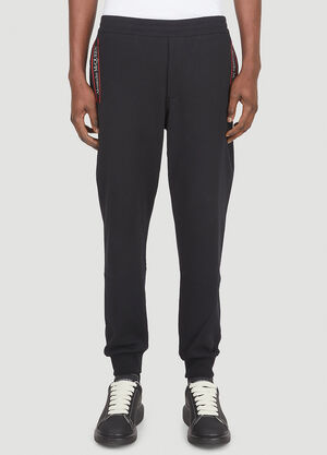 Alexander McQueen Logo Tape Track Pants Black amq0147017