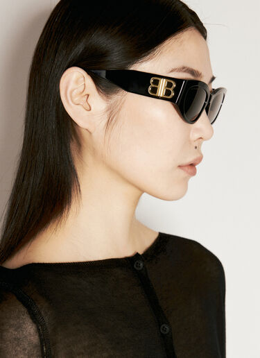 Bossy Round Sunglasses Balenciaga Bossy Round Sunglasses Black bcs0255004