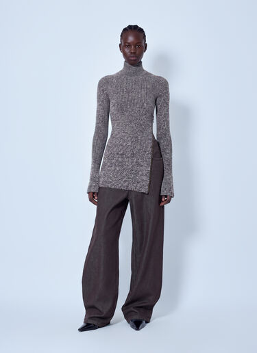 Sportmax Beati 牛仔阔腿裤 棕色 spx0266012