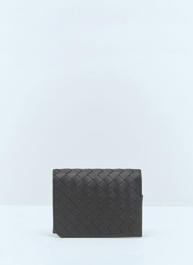 Bottega Veneta Intrecciato Piccolo 翻盖卡夹 黑色 bov0157016