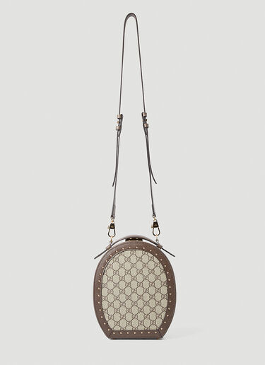 Gucci GG Supreme Trunk 单肩包 棕色 guc0247223