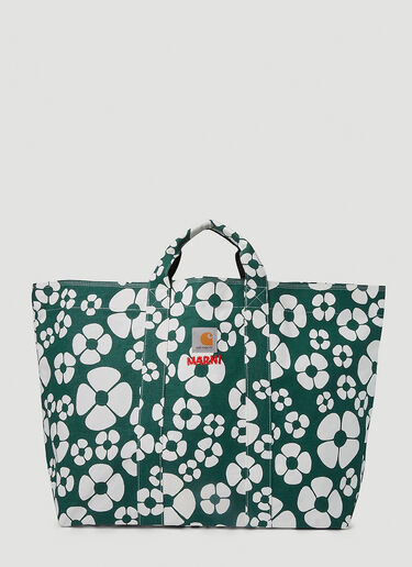 Marni x Carhartt Floral Print Tote Bag Green mca0250018
