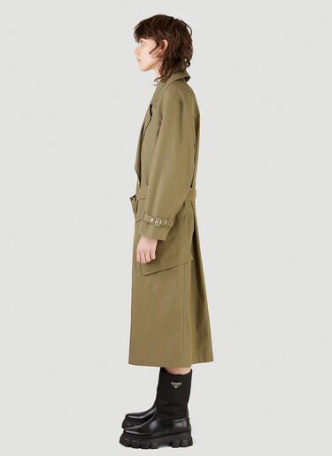 Burberry Oversized Trench Coat Green bur0245003