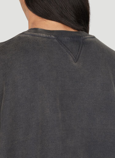 Boxy Crewneck Sweatershirt Entire Studios Boxy Crewneck Sweatershirt Black ent0353004