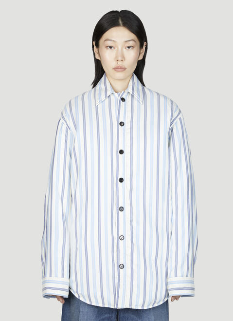 Eytys Silk Stripe Shirt Black eyt0354014