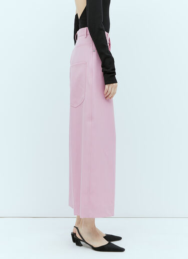 Gucci Wool Drill Pants Pink guc0255043