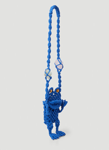 Frog Macrame Shoulder Bag Chopova Lowena Frog Macrame Shoulder Bag Blue cho0251010