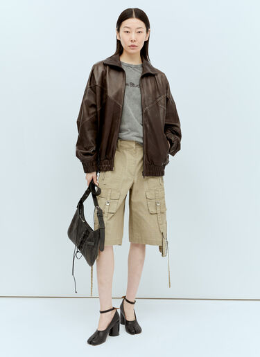 Acne Studios 模糊徽标 T 恤 灰色 acn0256035