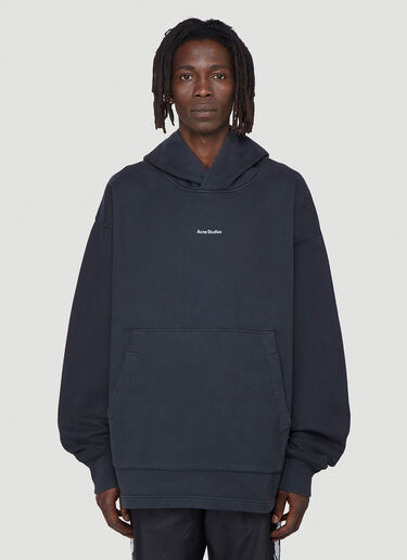 Acne Studios Logo Hooded Sweatshirt Black acn0142032