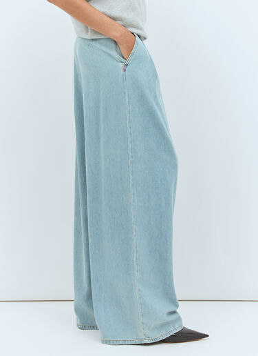 Dries Van Noten Pleated Wide Jeans Blue dvn0258021