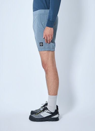 LN-CC® - Stone Island: Elasticated Waistband Shorts - Light Blue Stone Island Elasticated Waistband Shorts Light Blue sto0165059