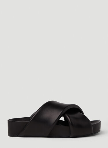 Jil Sander 패디드 샌들 블랙 jil0251038