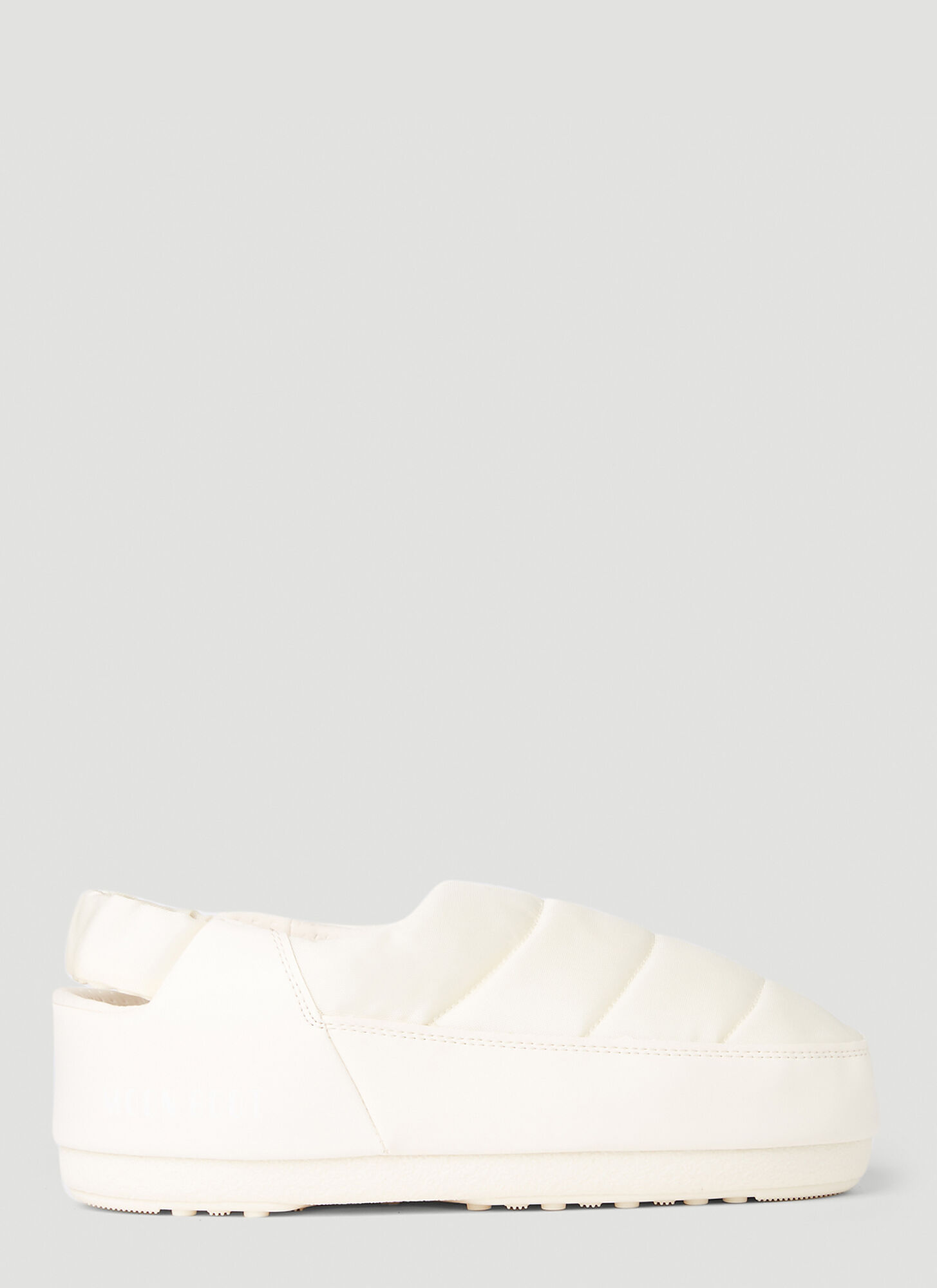 Moon Boot Evolution Flat Shoesblack In Cream