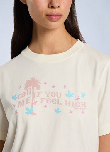 Palm Angels Feel High Regular T-Shirt White pma0266201