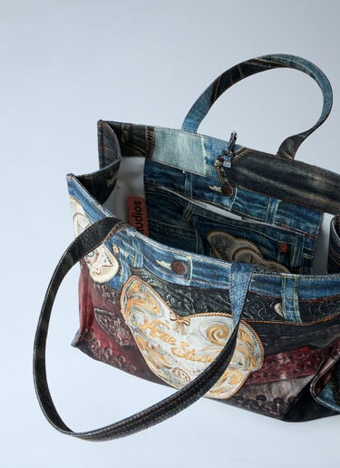 Acne Studios Logo Shoulder Tote Bag Black acn0163003