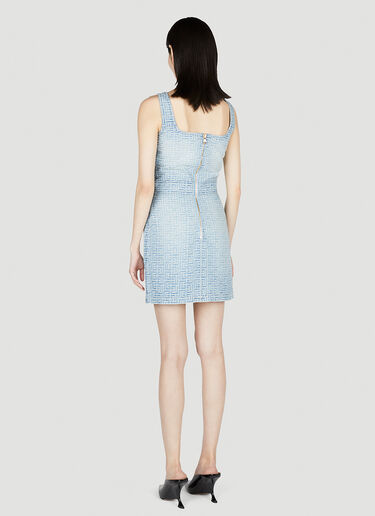 Monogram Denim Dress Balmain Monogram Denim Dress Denim bln0252024