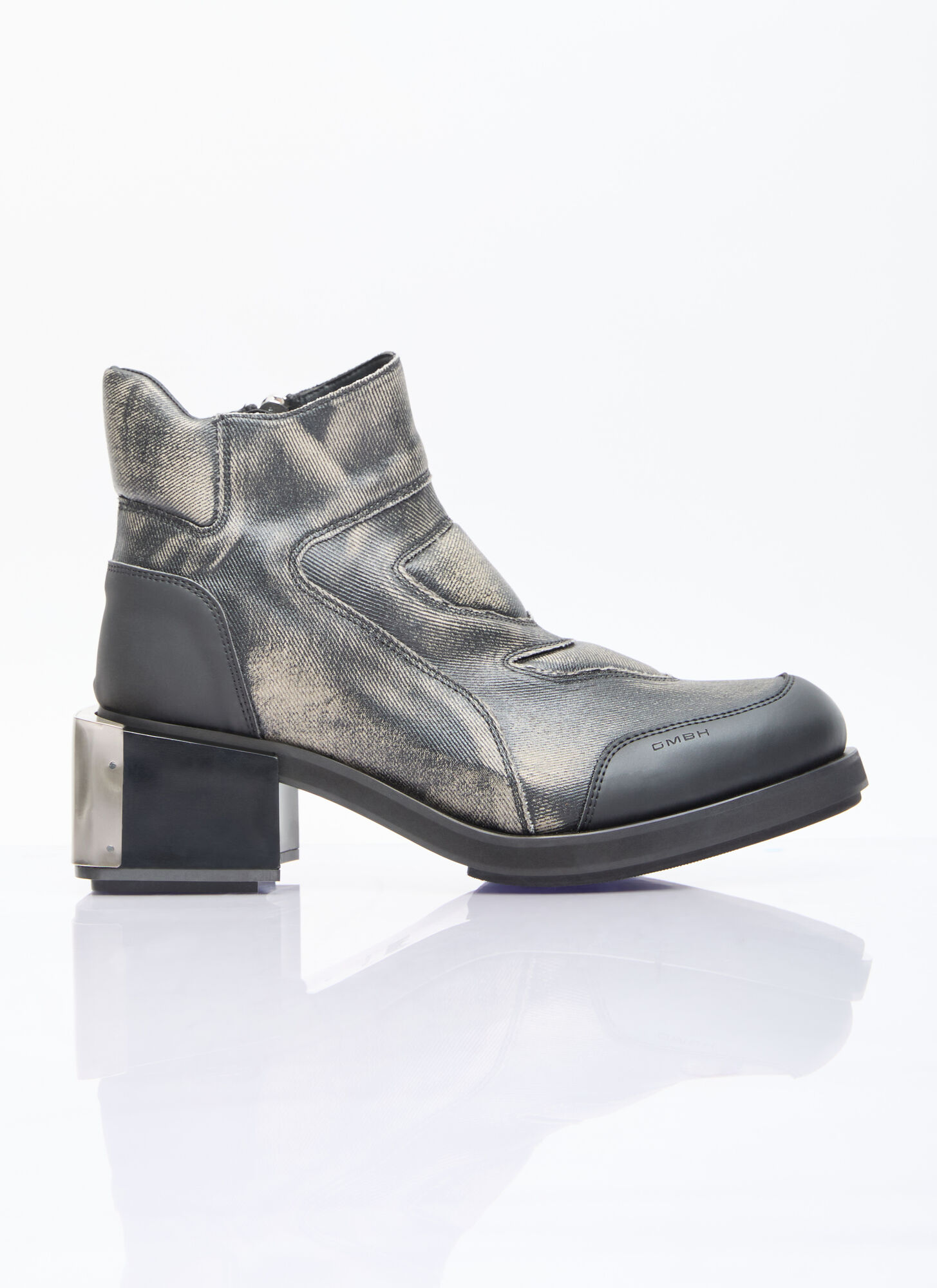 Shop Gmbh Baris Moto Ankle Boot In Grey