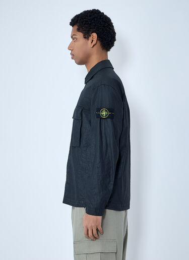 Stone Island Technical Nylon Overshirt Black sto0164003