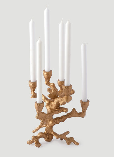 POLSPOTTEN Small Apple Tree Candle Holder Gold wps0690110