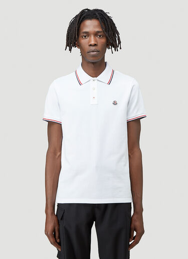 Moncler Logo Polo Shirt White mon0144015