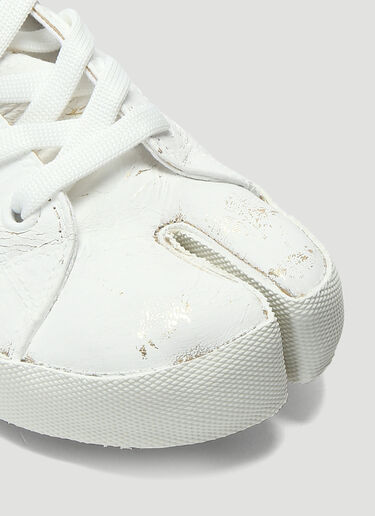 Maison Margiela Cracked Tabi Sneakers White mla0238015
