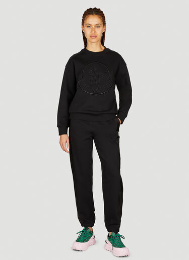 ロゴパッチ トラックパンツ Moncler ロゴパッチ トラックパンツ ブラック mon0254039