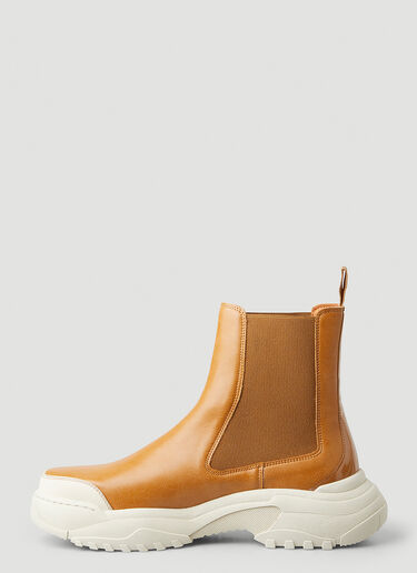 GmbH Faux-Leather Chelsea Boots Beige gmb0148002