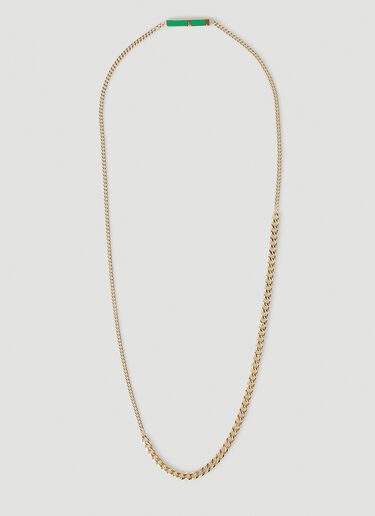Bottega Veneta ID Curb Chain Necklace Gold bov0148156